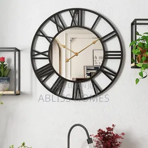 Creative Wall Clock Metal With Mirror