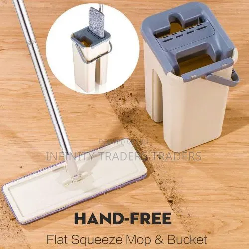 Magic Mop +Bucket With Extra Top Cloth