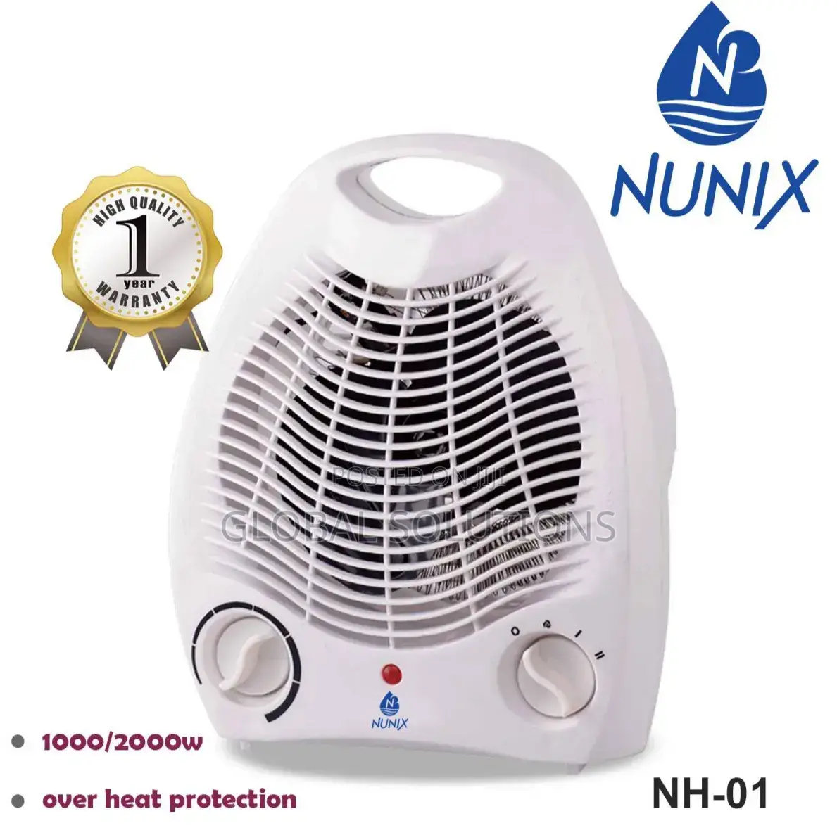 2-in-1 Fan Room Heater That Functions as Both a Fan and a Room Heater
