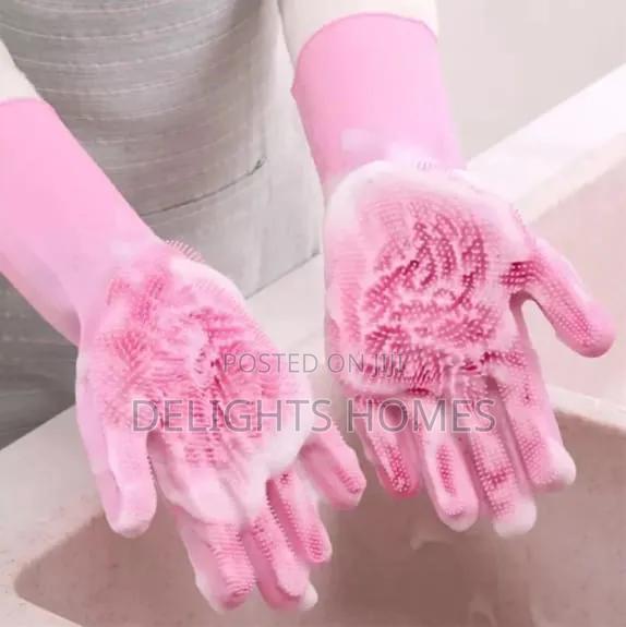 Reusable Silicon Wash Gloves-Pa - thumbnail 2