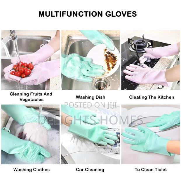 Reusable Silicon Wash Gloves-Pa - thumbnail 4