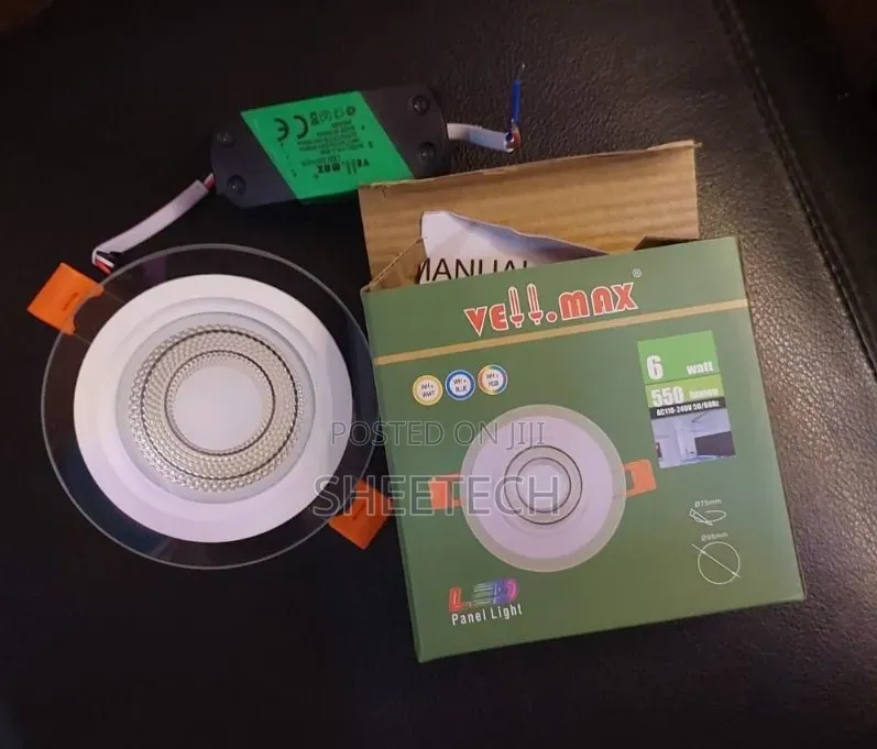 6w Glass Recess Panel Light