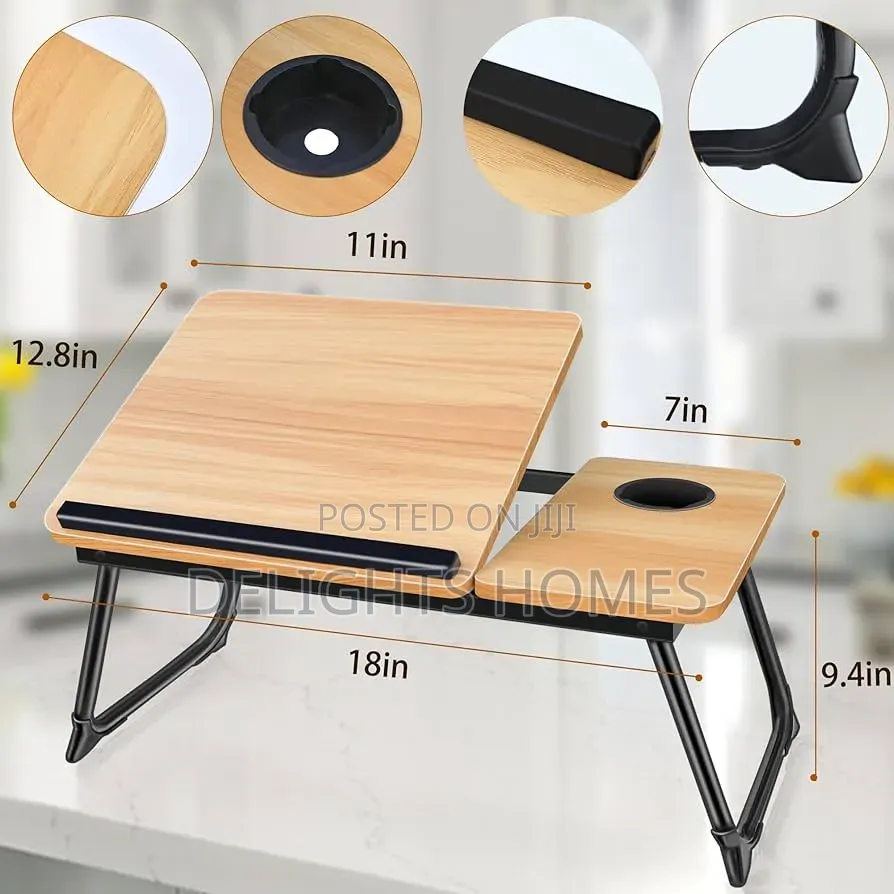Wooden Profile 5 Levels Adjustable Angle Foldable Study Table-Pa
