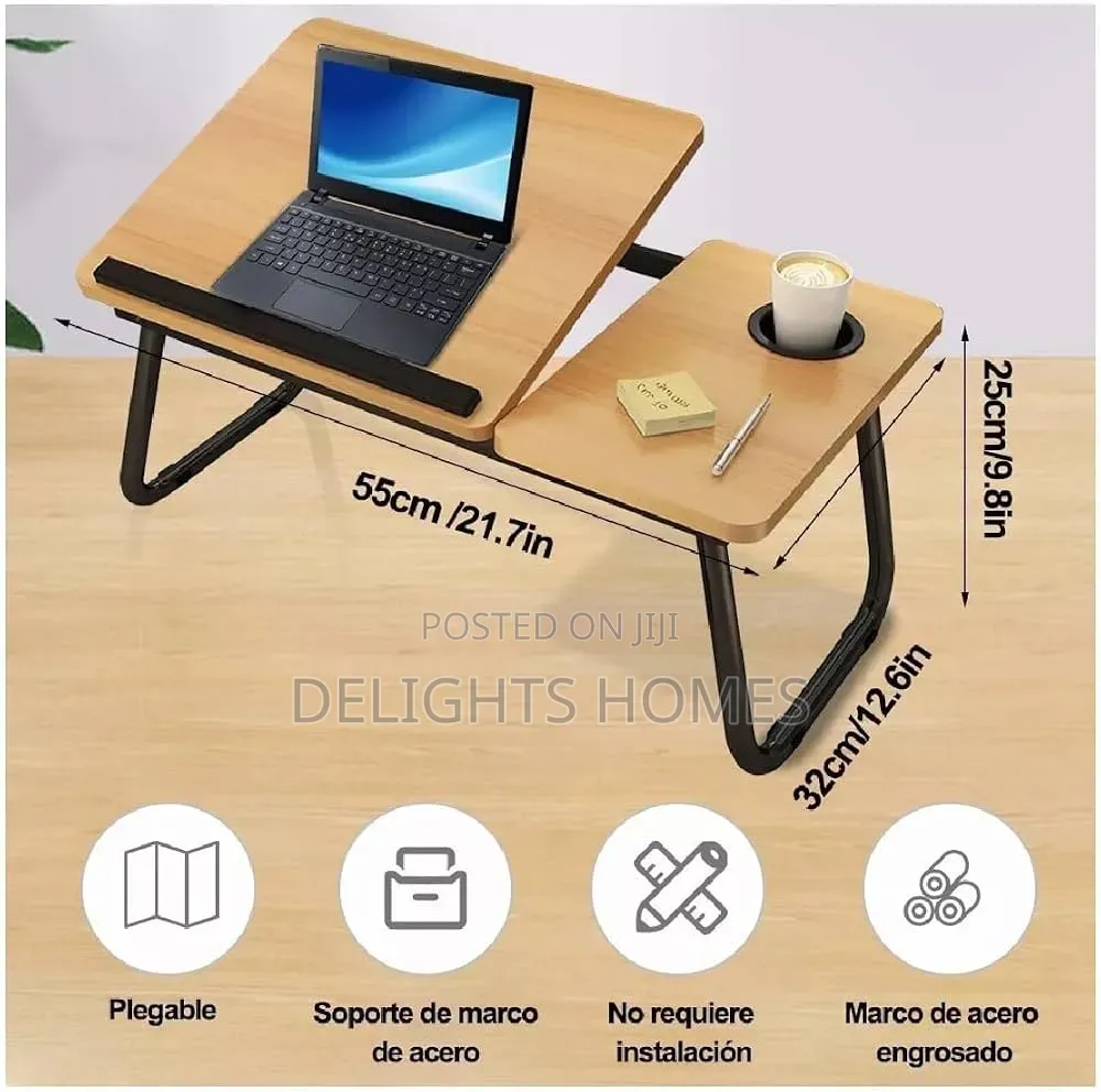 Wooden Profile 5 Levels Adjustable Angle Foldable Study Table-Pa