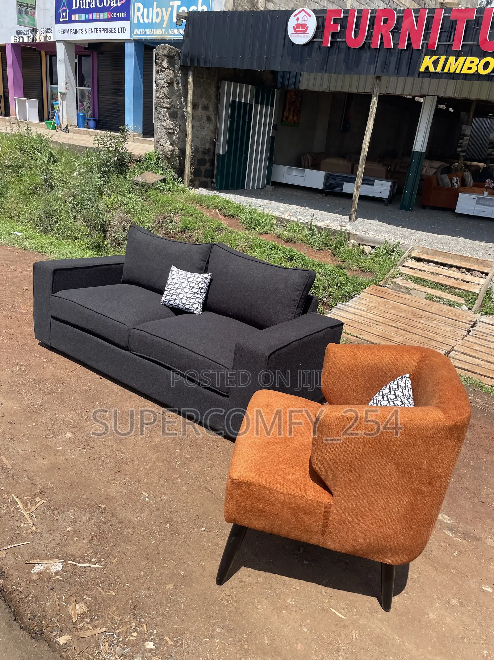 Accent Chair and Three Seater Combo