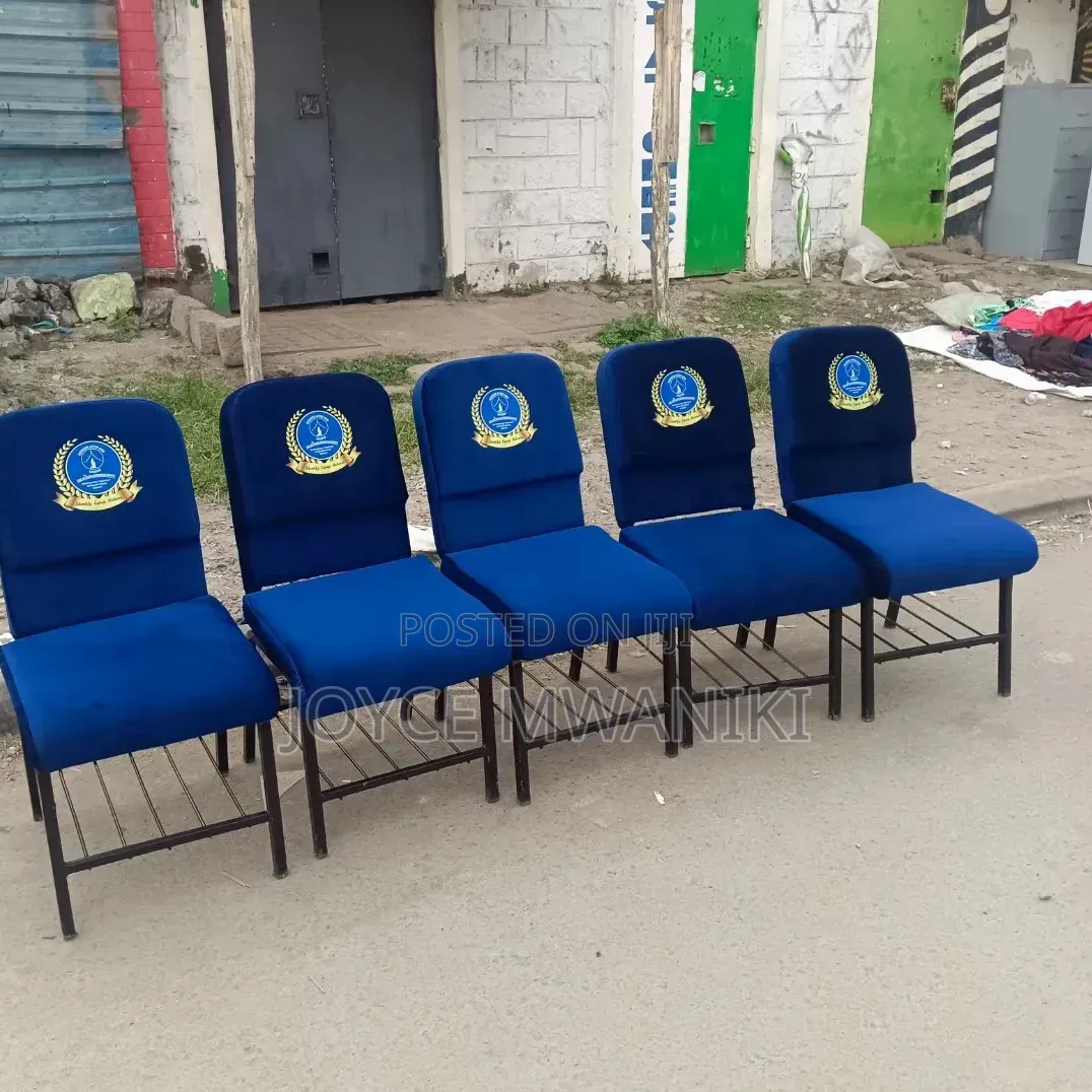 Church Blue Chairs, Branded, Royal Blue Colour 