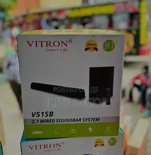 Vitron V51sb 2.1ch Bluetooth Soundbar With Subwoofer, Fm Radio