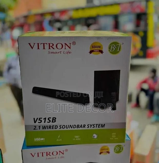 Vitron V51sb 2.1ch Bluetooth Soundbar With Subwoofer, Fm Radio