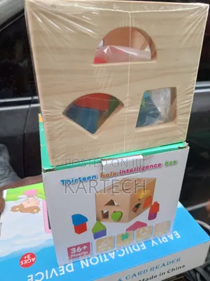 Wooden 13-Hole Shape Sorting Intelligence Box for Kids