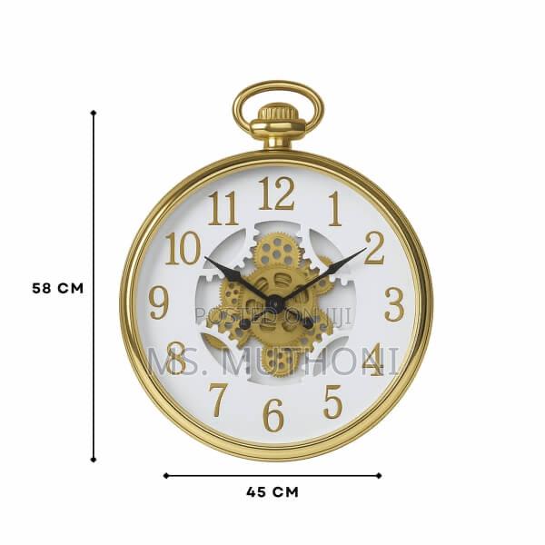 45 Cm Silent Movement Gear Wall Clock - thumbnail 3