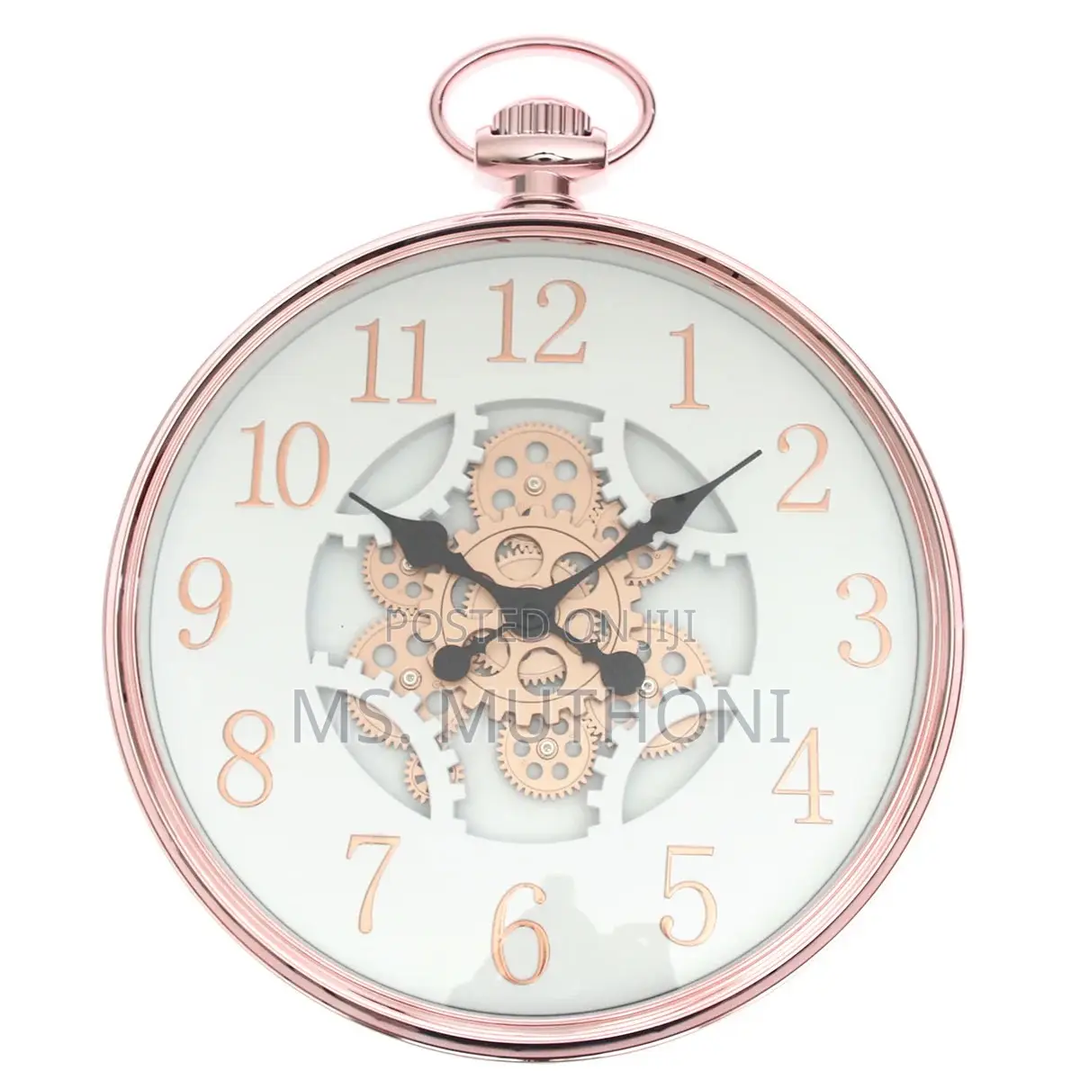 45 Cm Silent Movement Gear Wall Clock