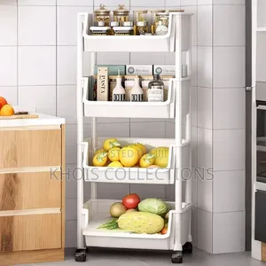 4 Layer Trolley Storage Rack