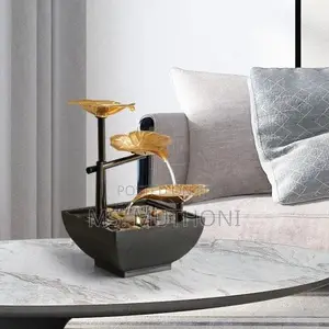 3-Tier Lotus Leaf Tabletop Water Fountain