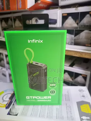 Infinix Gtpower *55w* Xp20gt 20000mah Flash Charge Laptop Power Bank