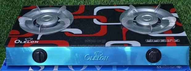 2 Burner Glass Designed Table Top Gas Cooker - Olelon Brand - thumbnail 2