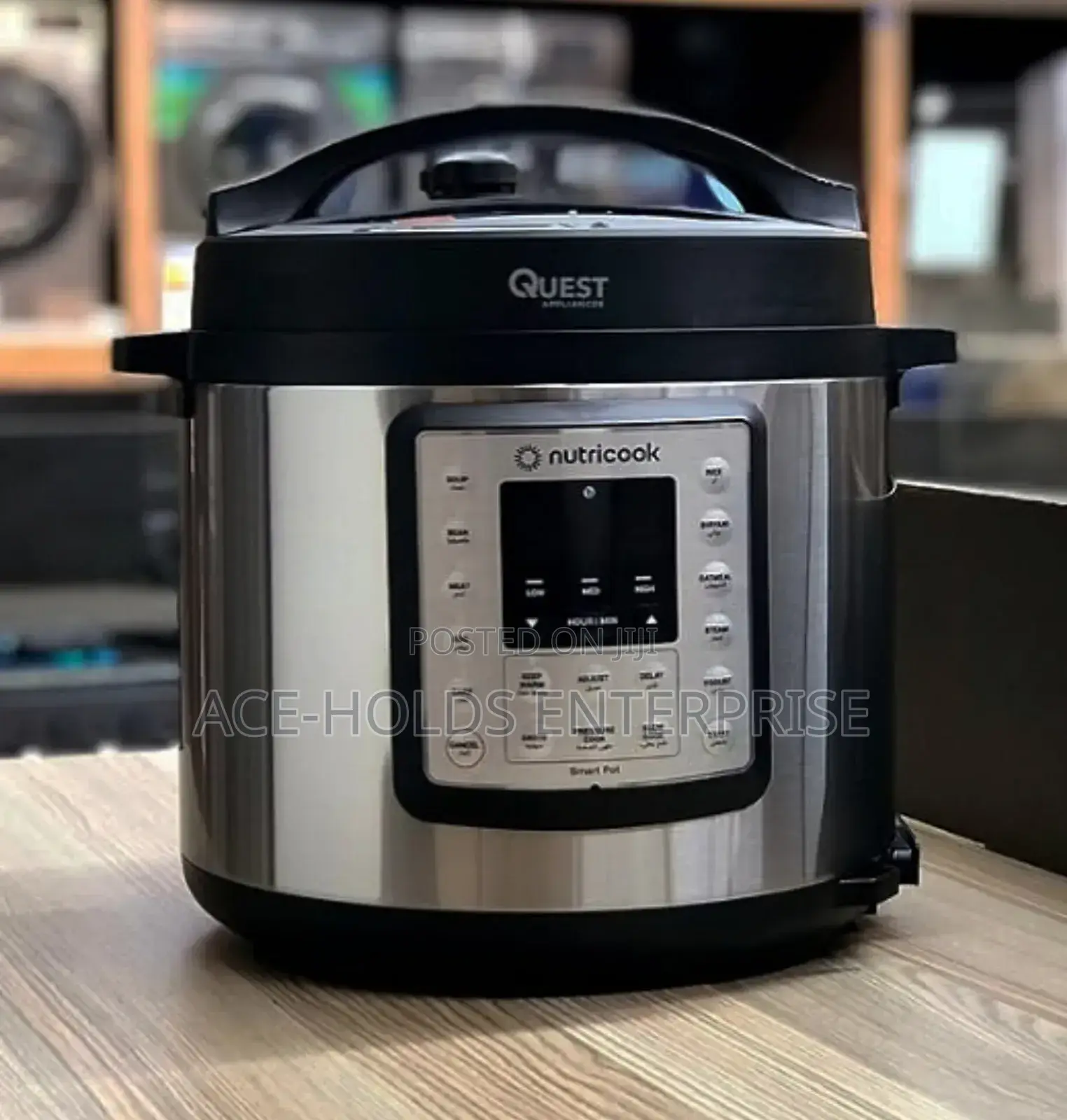 Nutricook Electric Pressure Cooker Litres - Stainless Steel Pot