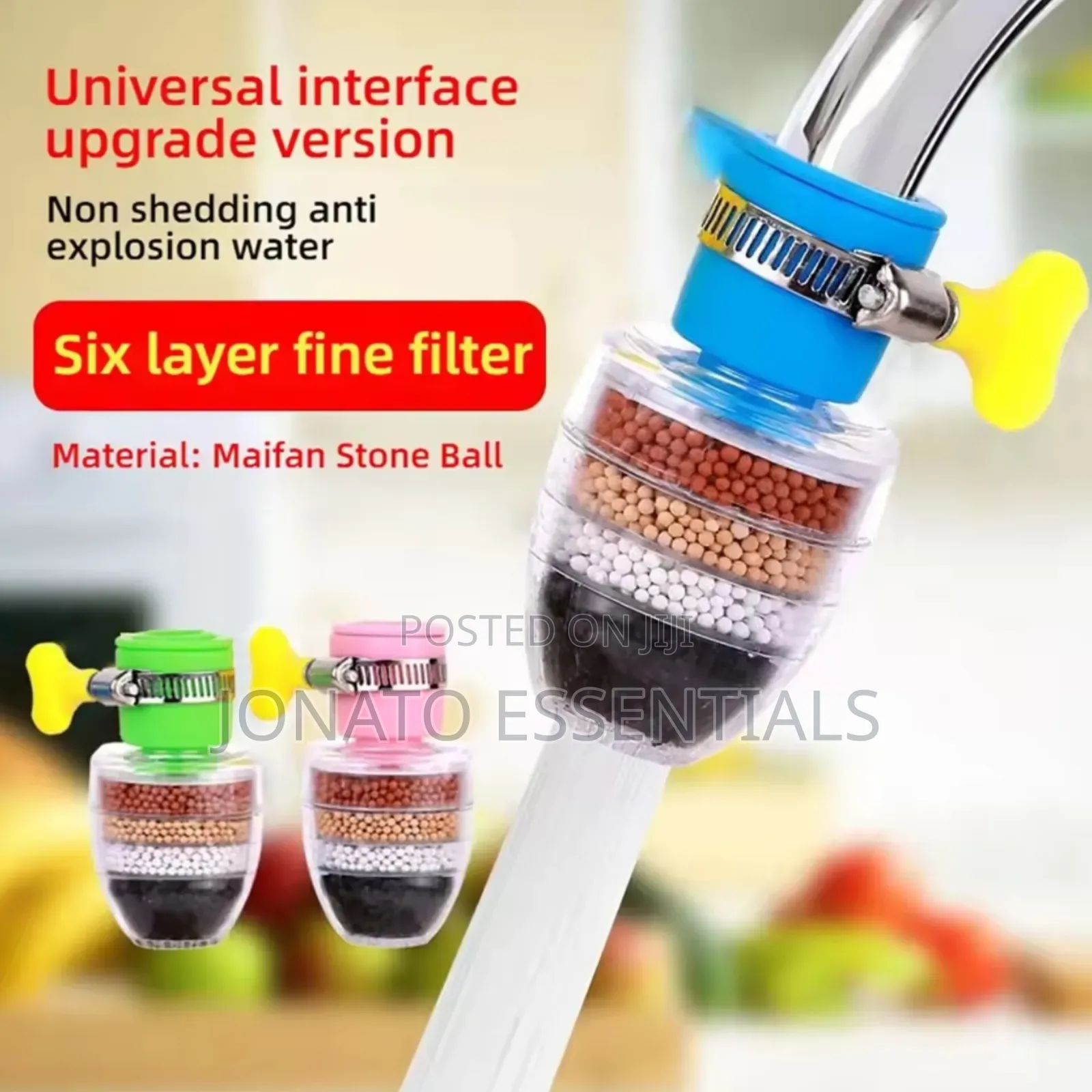6-Layer Tap Water Filter Purifier for Kitchen Bathroom Faucets