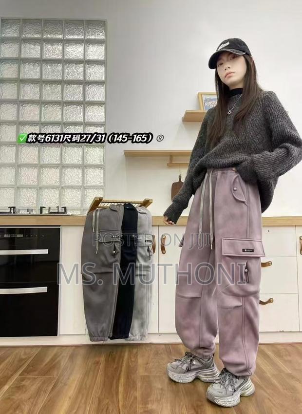 Unisex Wide Leg Cargo Pants 7-18 Yrs - thumbnail 8