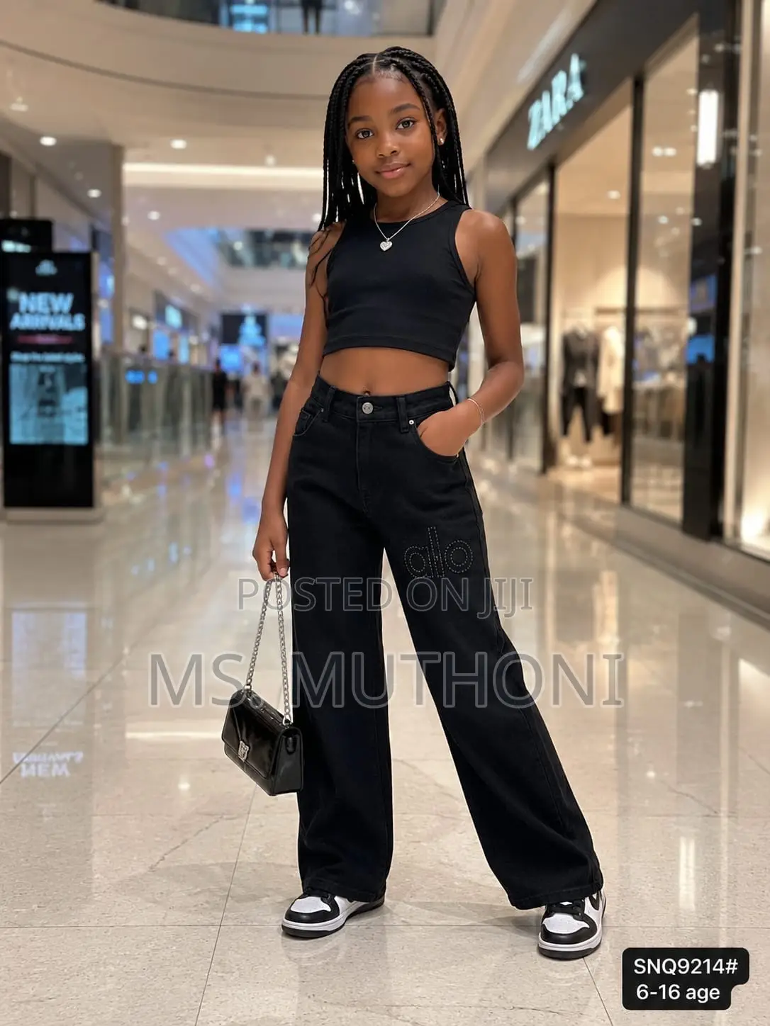 Girls Wide Leg Jeans 6-18 Yrs