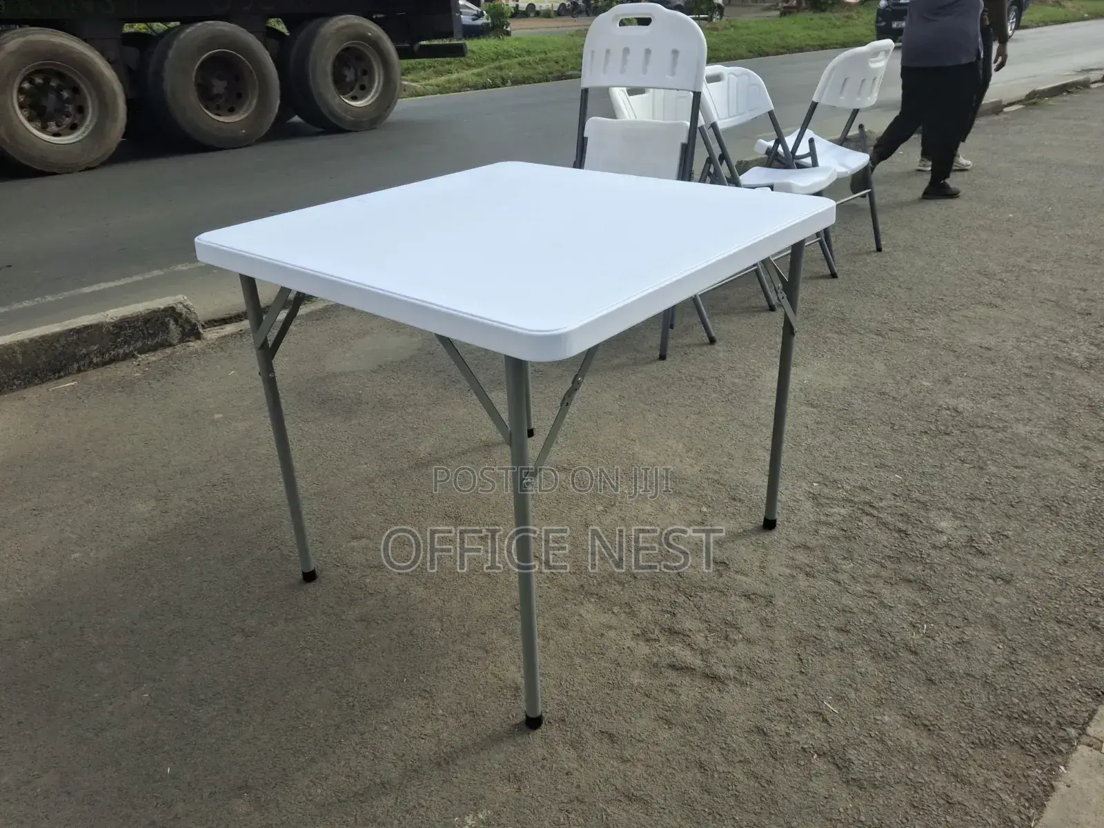 1m Square Foldable Table