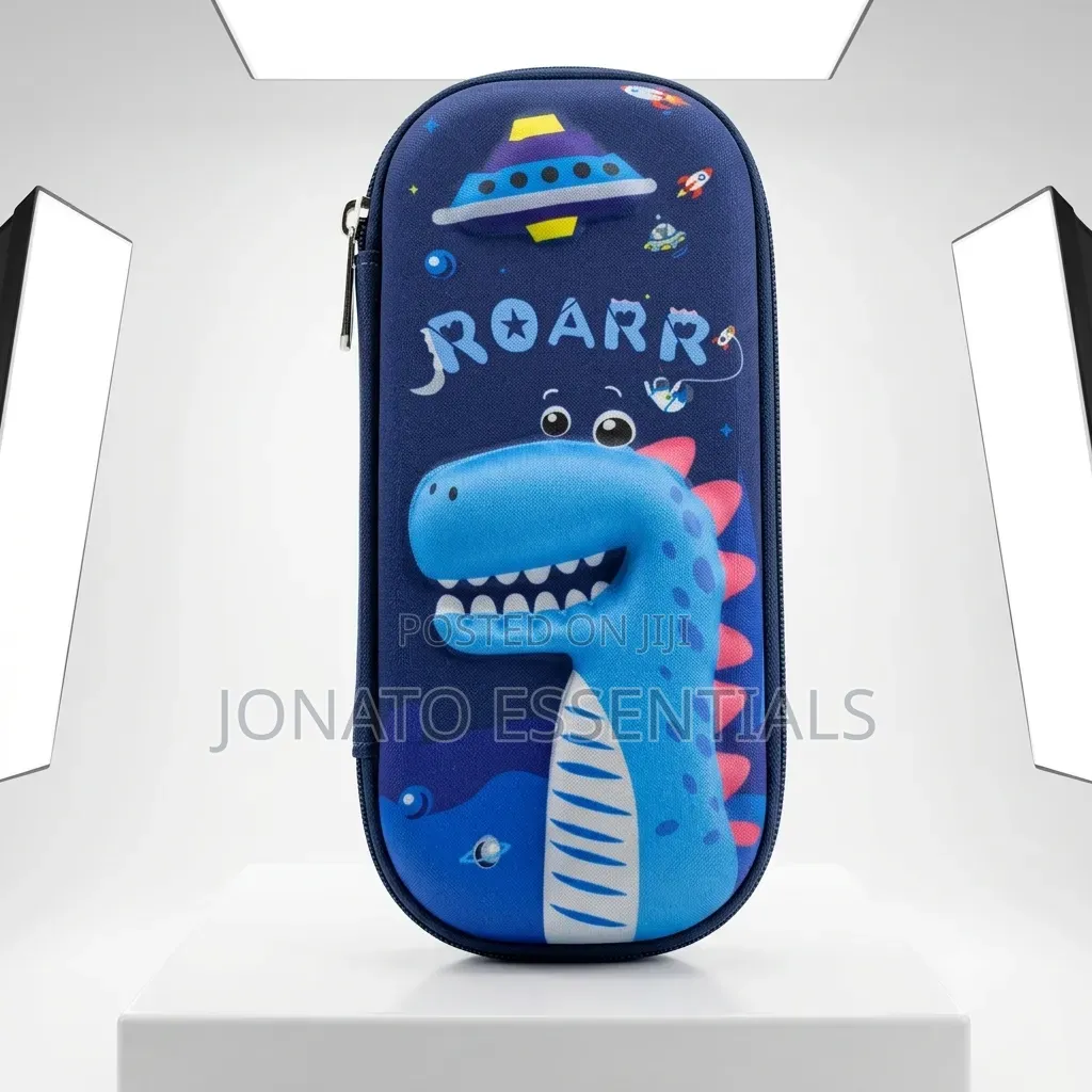 3d Space Astronaut Dinosaur Hard Shell Pencil Case For Kids