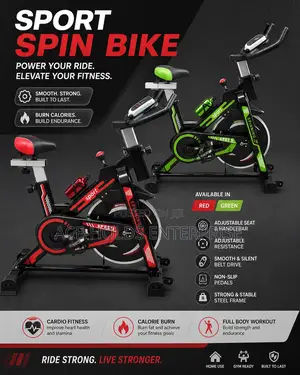 Full Body Work Out - Sport Spin Bike (Cardio Fitness Calories Burn)