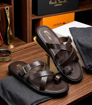 Lacoste Leather Sandals - Premium Men's Casual Comfort Sandals