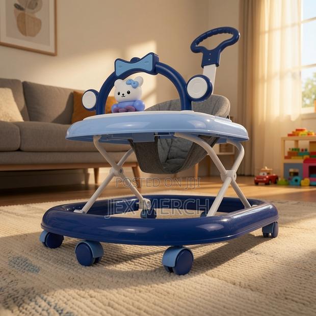 Blue Baby Walker : Multifunctional