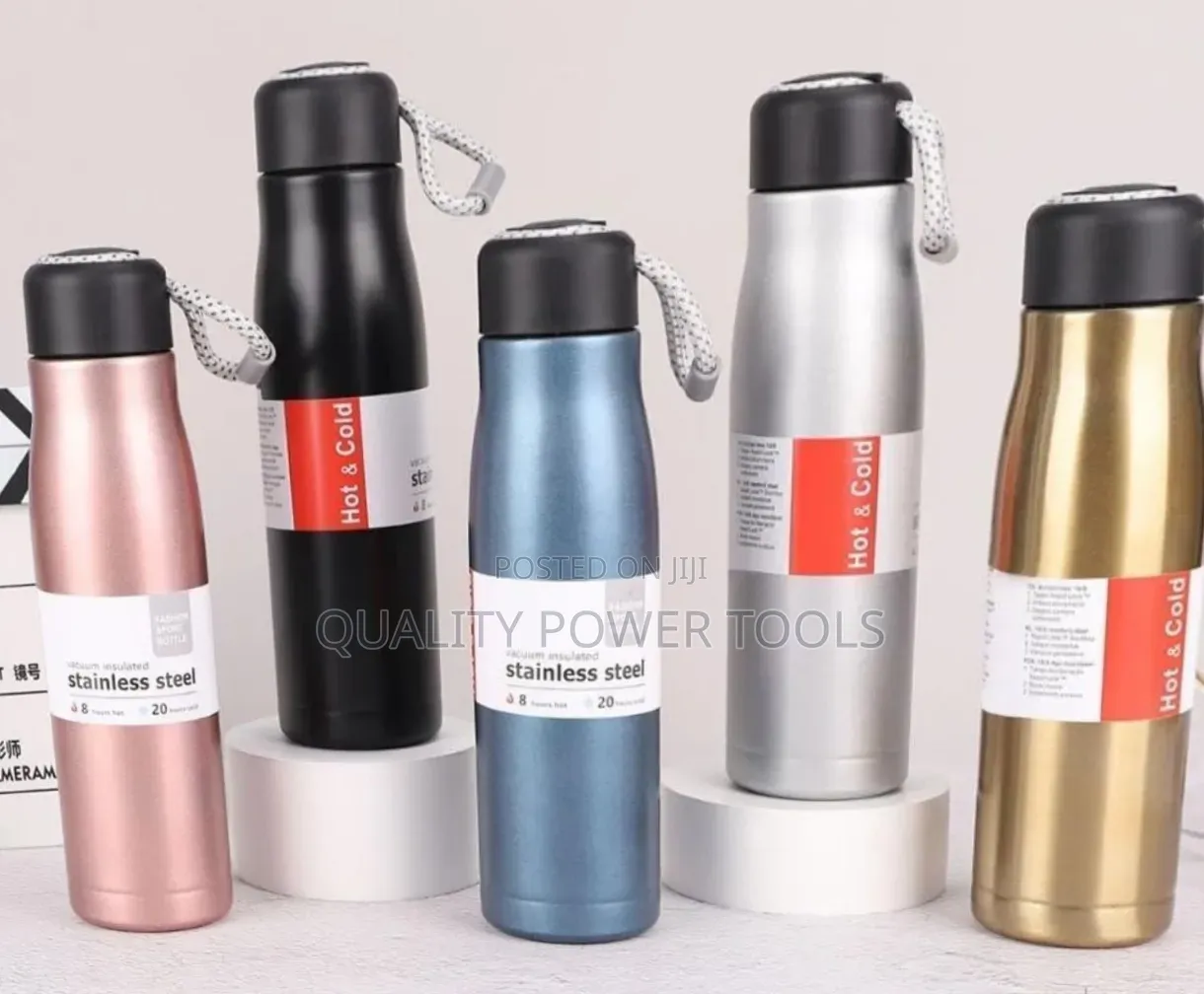 Stainless Steel Water Bottle Flask With Double-wall Vacuum Insulation