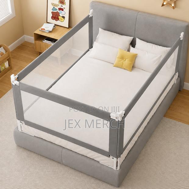 Safety Bed Rail Guard for Toddlers Kids – Adjustable Foldable Design