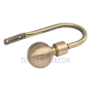 Heavy Duty ,Gold, Curtain Holders for Curtains and Sheers
