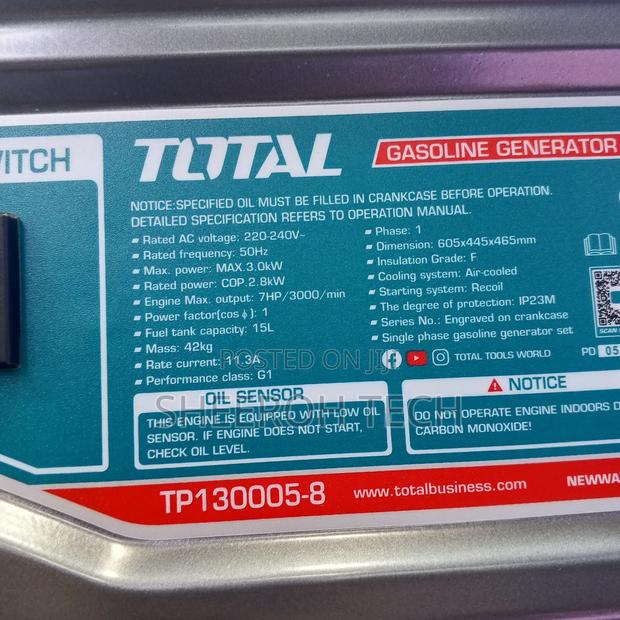 Gasoline Generator 3kva/Total Generator - thumbnail 2