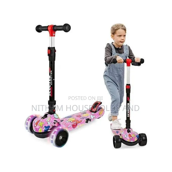 Kids Scooter for Age 3-12. Toddler Scooter With 4 Adjustable Heights