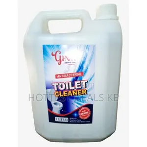 A 5-Liter Jug of Glitz and Glim Toilet Cleaner.