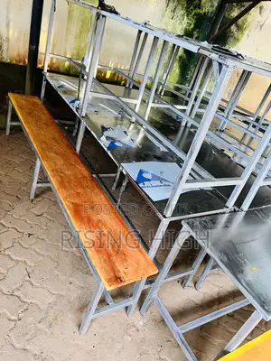 School Stainless Steel Dining Hall Tables and Chair.