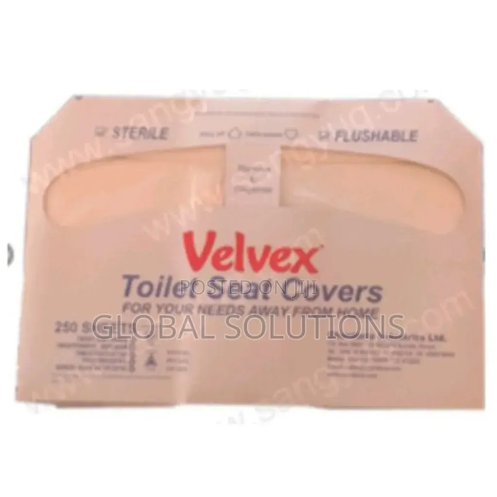 A Pack Of Velvex Half-fold Toilet Seat Cover Liners
