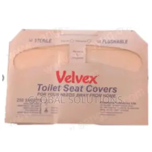 A Pack Of Velvex Half-fold Toilet Seat Cover Liners