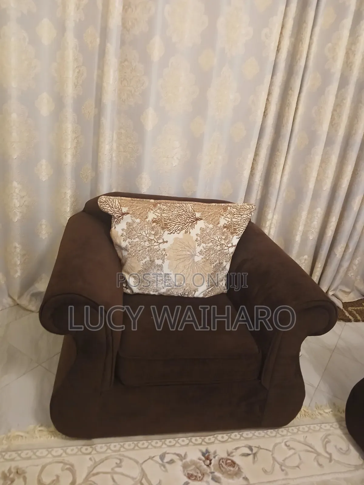 5 Seater Fabric Sofa Set