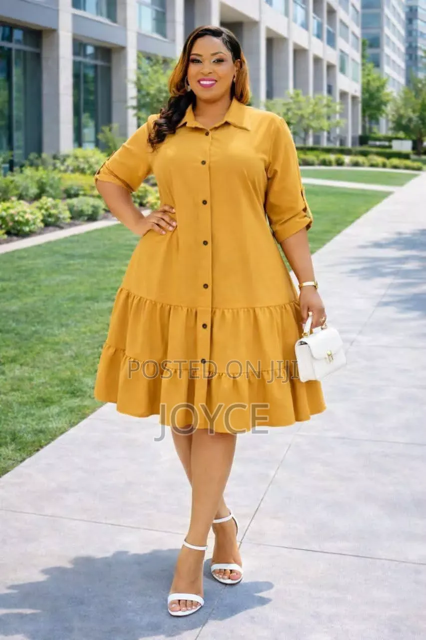 Buttoned Shirt Dress