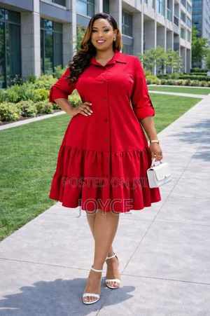 Buttoned Shirt Dress