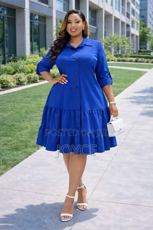 Buttoned Shirt Dress