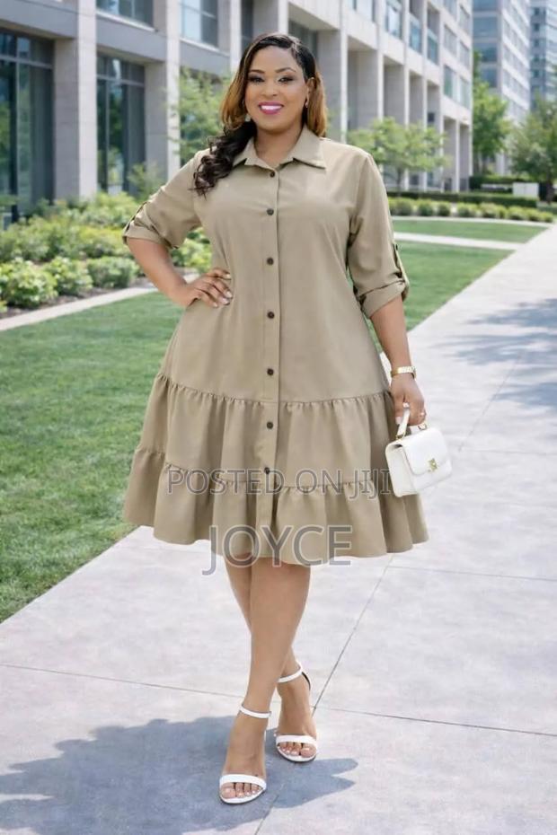 Buttoned Shirt Dress - thumbnail 7