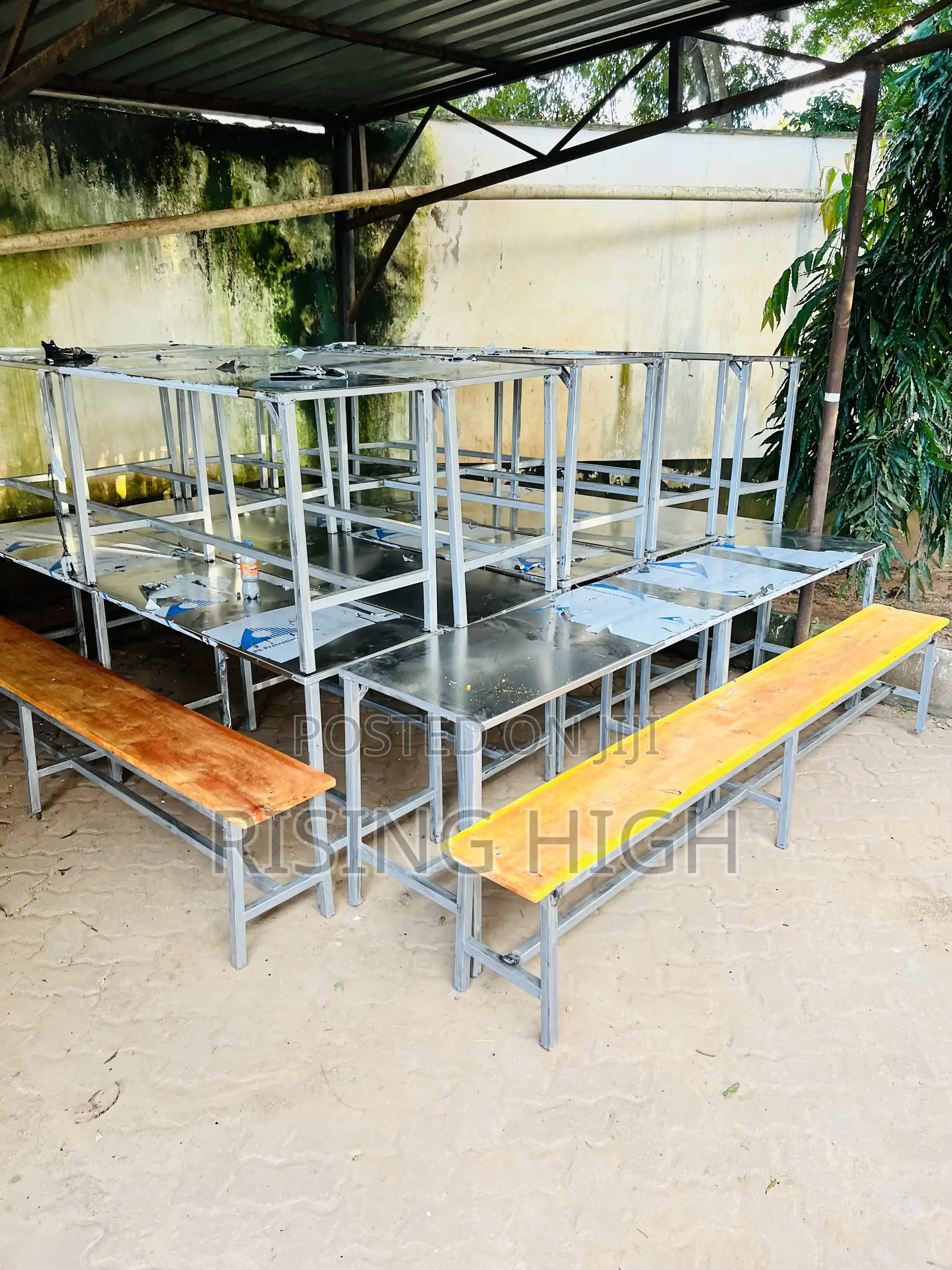 Premium Stainless Steel School Dining Hall Tables Chairs