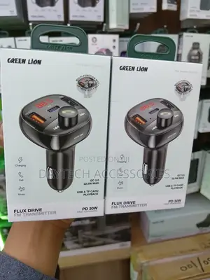 Green Lion Flux Drive Fm Transmitter Car Charger Pd 30w - Black