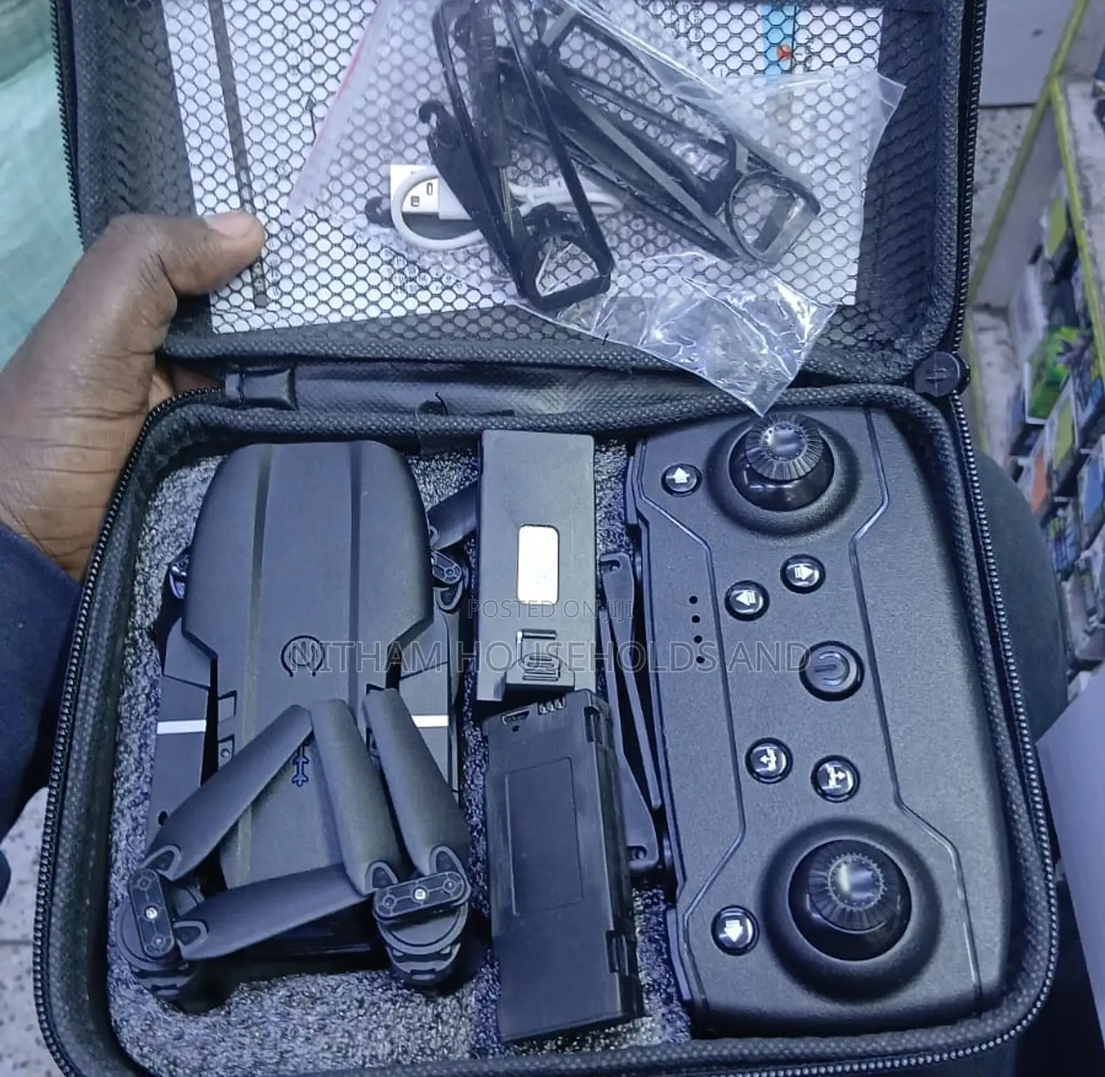 Drone. E88 Pro Drone. Foldable Quadcopter With 3 Batteries