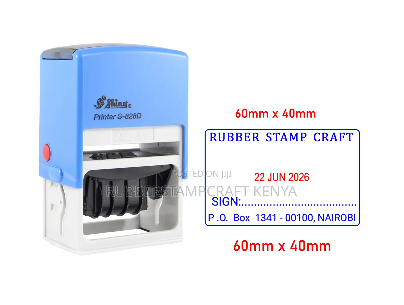 Customisable Stamps With Adjustable Date