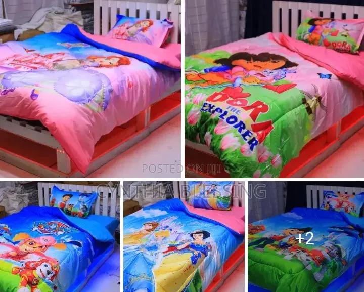 3pcs Themed Cartoon Duvet Set Size: 4×6 Soft Comfortable