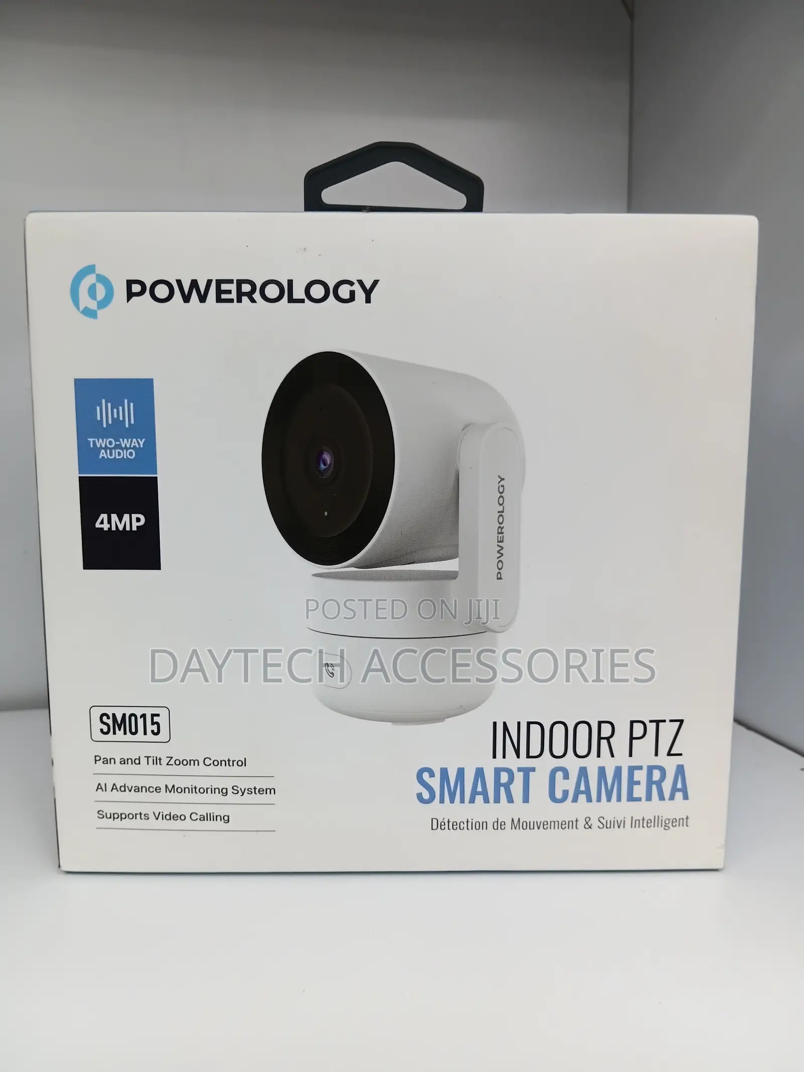 Powerology Indoor PTZ Smart Camera 4mp Wifi Two Way Audio Ai Tracking