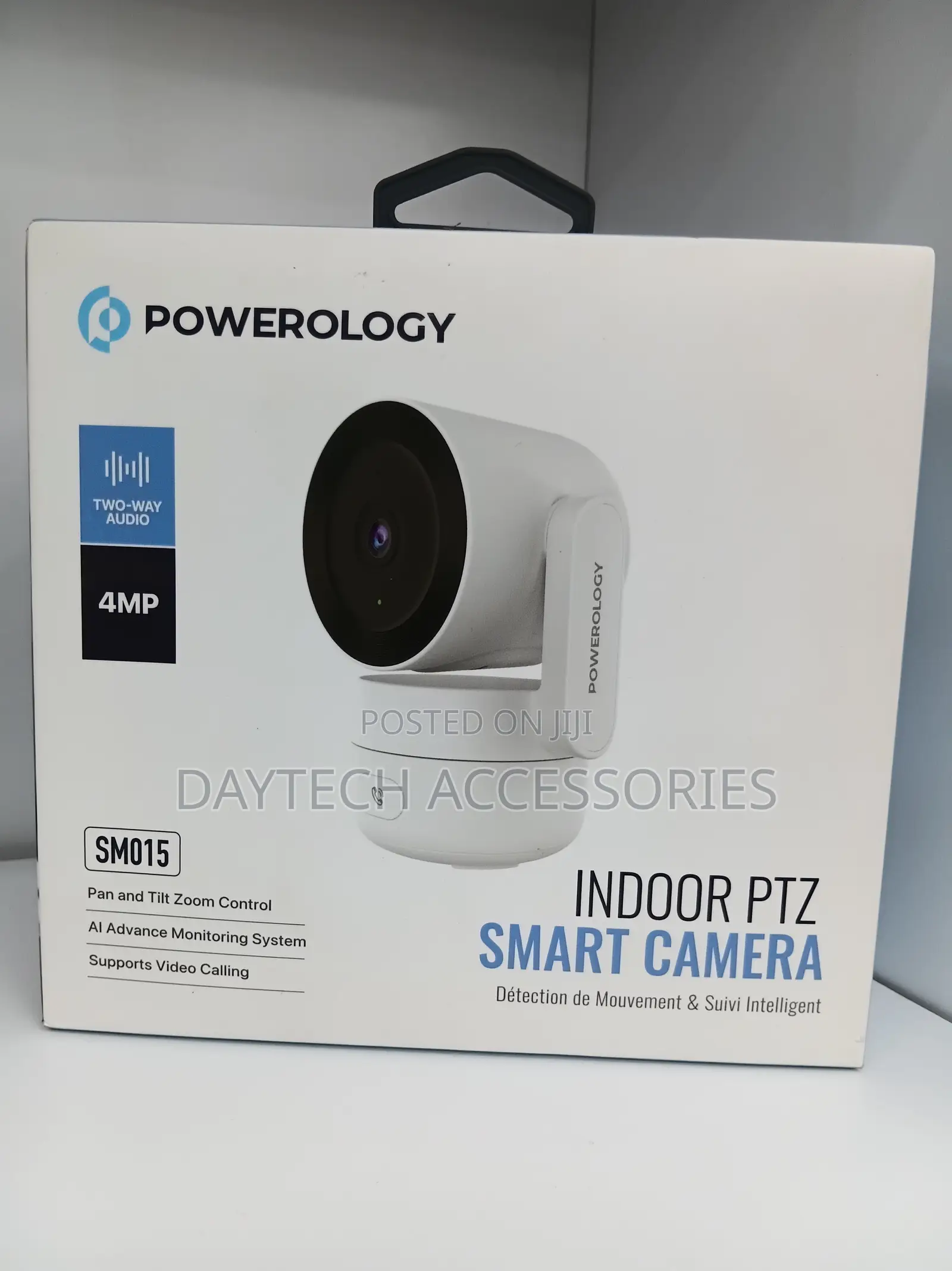Powerology Indoor PTZ Smart 4mp Camera Ai Smart Detection Twoway Audio