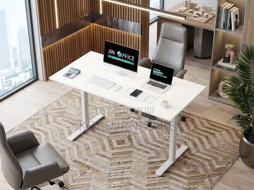Office Desk; 1.2 Meter Adjustable Ergonomic Electric Space Office Desk